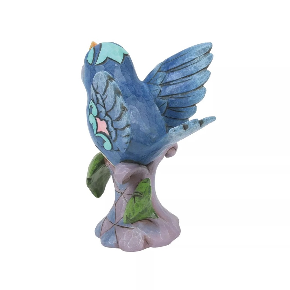 NWT Enesco Jim Shore Heartwood Creek Bluebird Perched on Branch 5.25 Inch - Picture 3 of 5